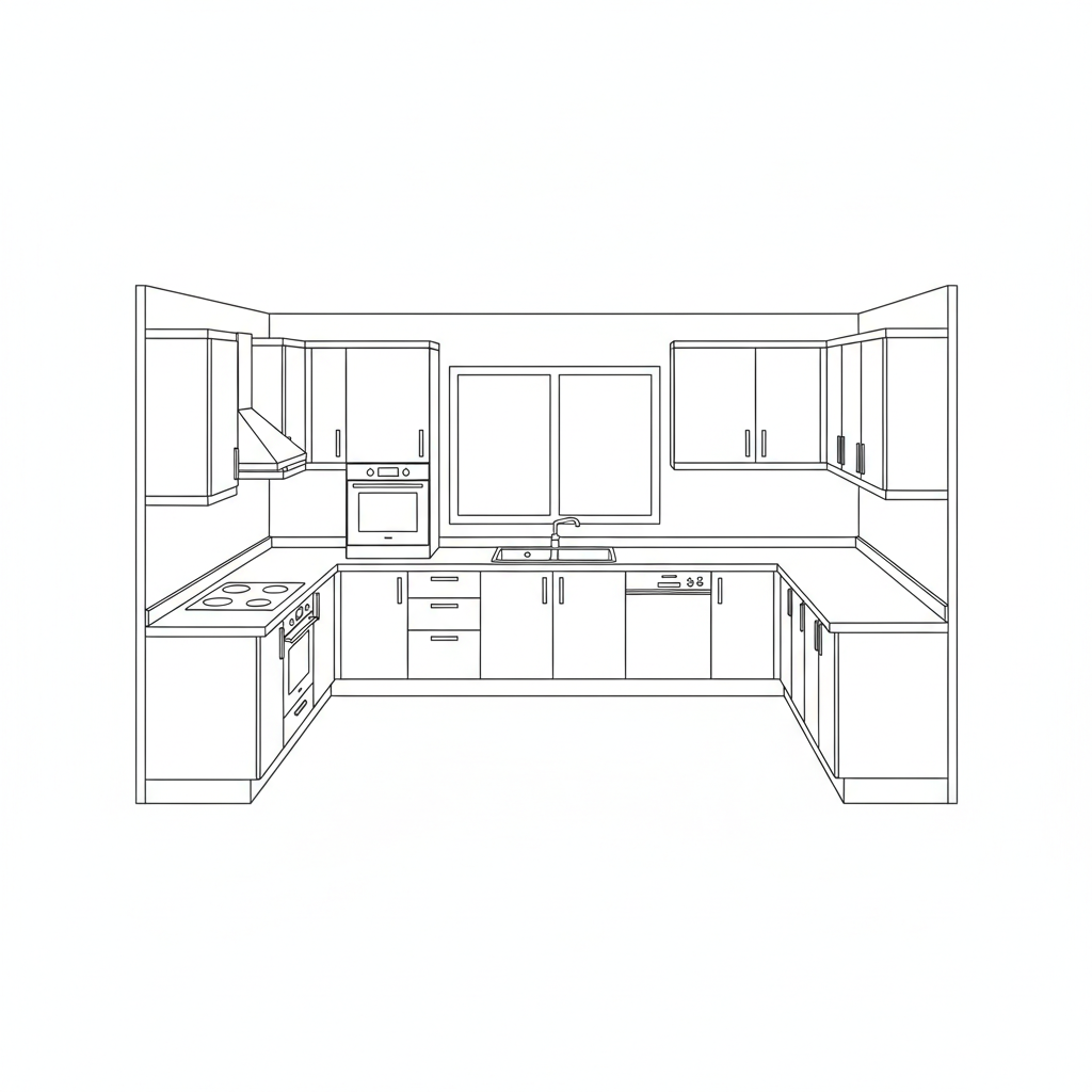 מטבח בצורת יו